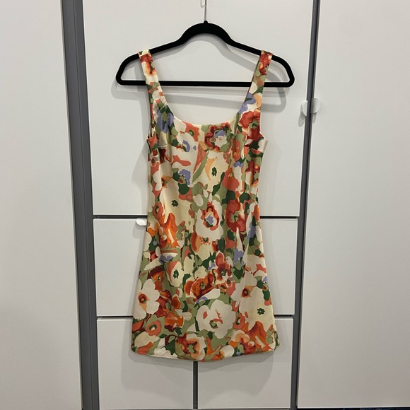 Abercrombie & Fitch - Satin Slip Mini Dress - Floral - Size XS - Picture 2 of 9